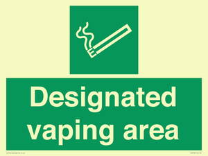 Designated vaping area